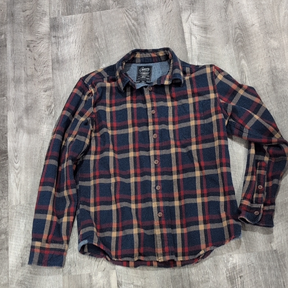 Grayers Heritage Flannels Men's Plaid Button Up Shirt Size Small